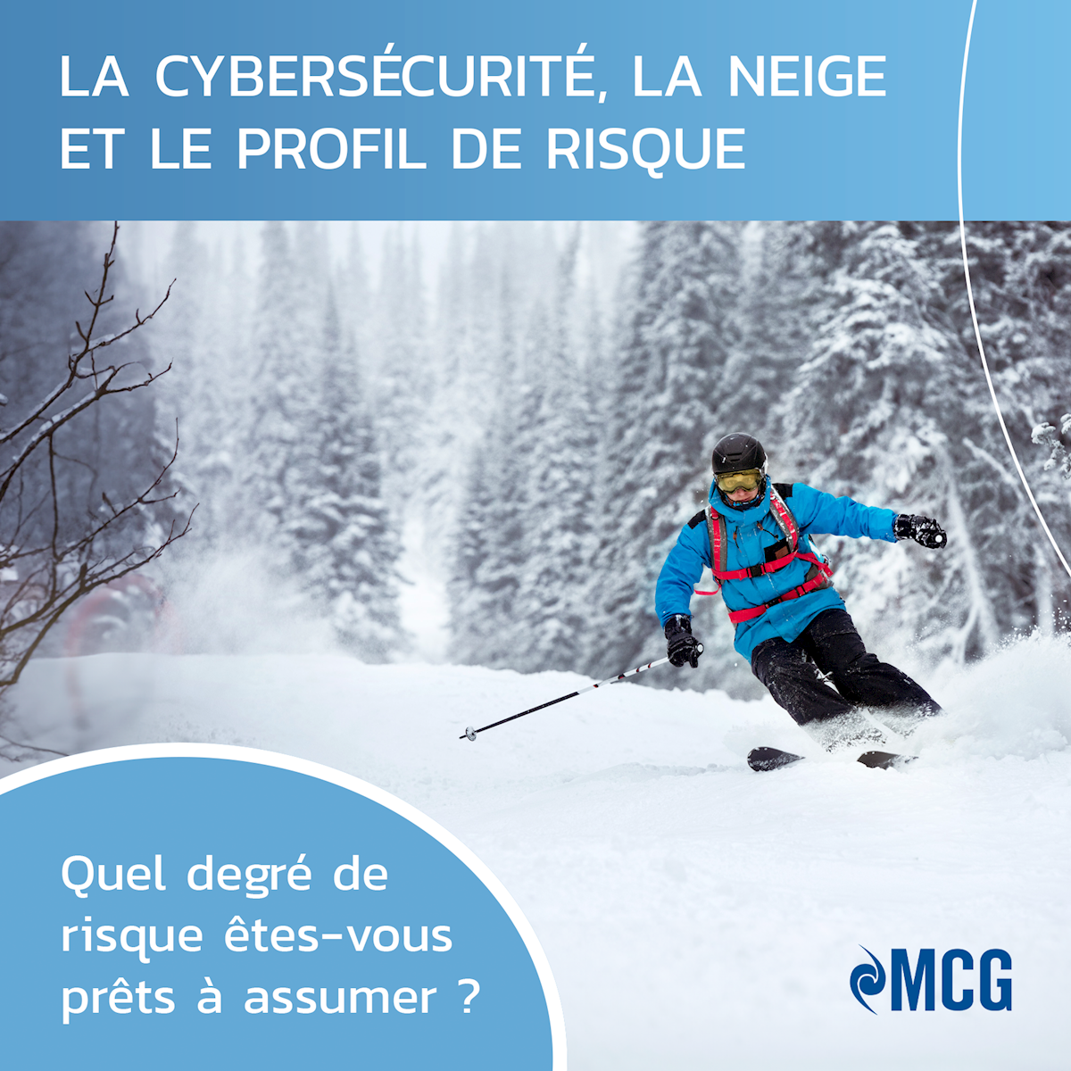 La neige, la cybersécurité et le profil de risque